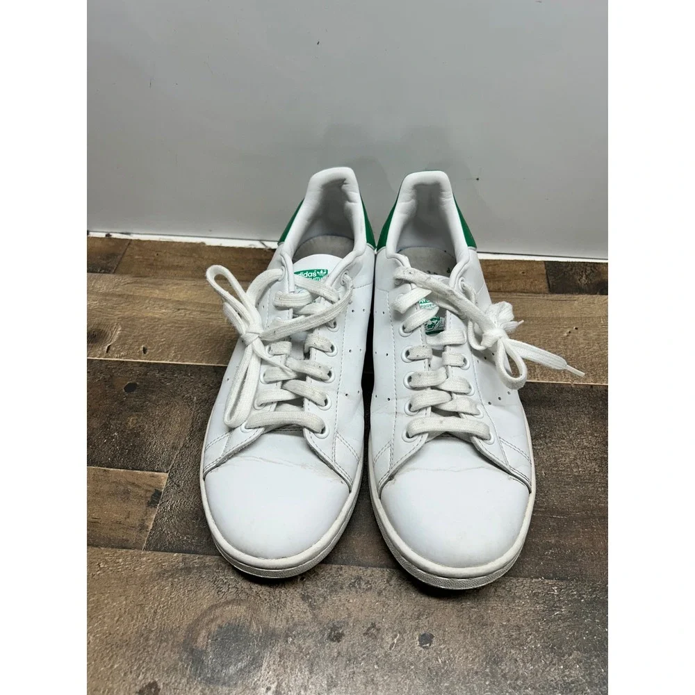 Adidas Stan Smith Sneakers White Green Leather Lace Up Men's Size 7 Shoes‎